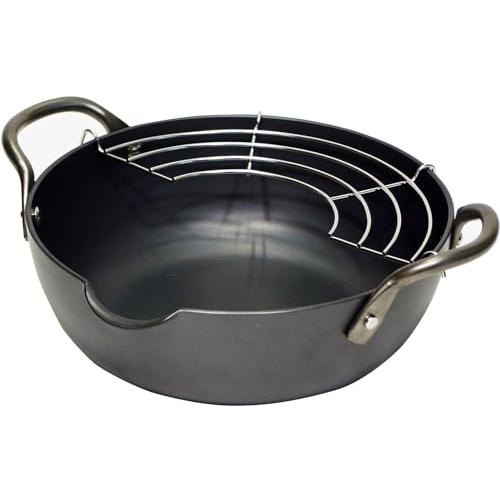 リバーライト 極JAPAN 鉄製 天ぷら鍋 S 1.5L 窒化鉄 窒化加工 IH対応 サビにくい 日本製 J1320 | 