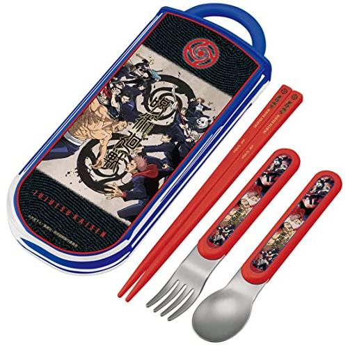 スケーター 子供用 抗菌 スライド トリオセット お弁当 箸 スプーン フォーク 呪術廻戦 日本製 TACC2AG-A | 