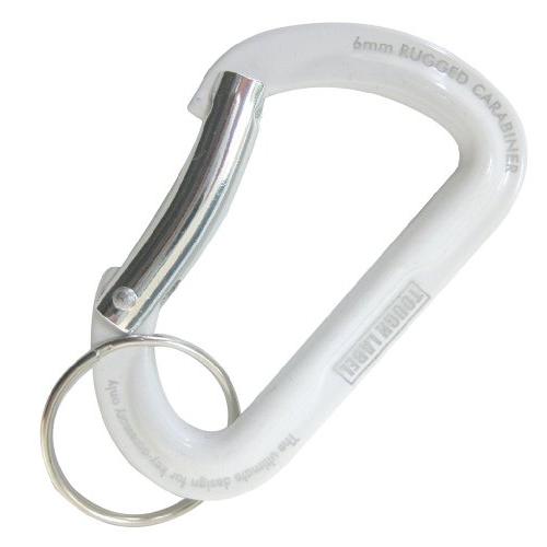 タフレーベル(TOUGH LABEL) カラビナ ラッジド6mm 白×銀 VEX-133 | 