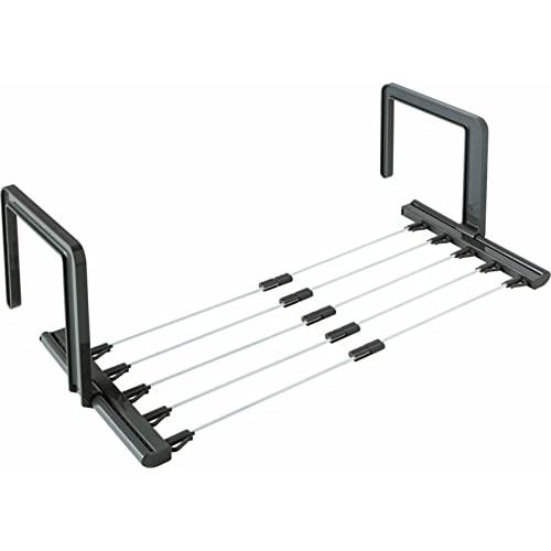 オーエ 洗濯 物干し ハンガー サイズ 約横30.5~46.5cm×縦46~70.5cm×高さ21cm 伸縮 ブラウン タオルハンガー バスタオ | 