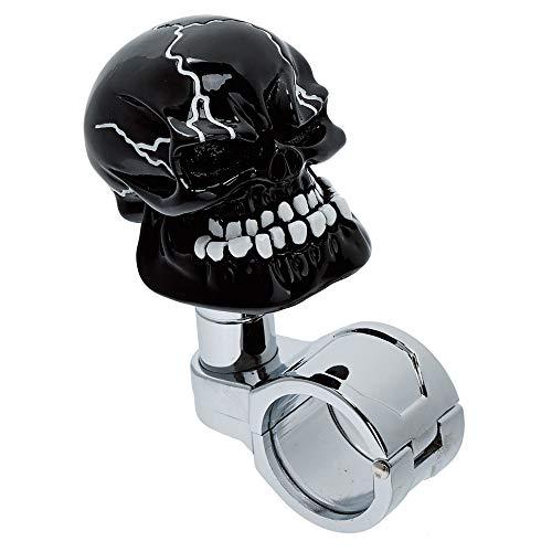 ジェットイノウエ(Jet Inoue) ハンドルスピンナー スカル ブラック 506182 ベアリング採用 取付ハンドルサイズ26~32mmΦ | 