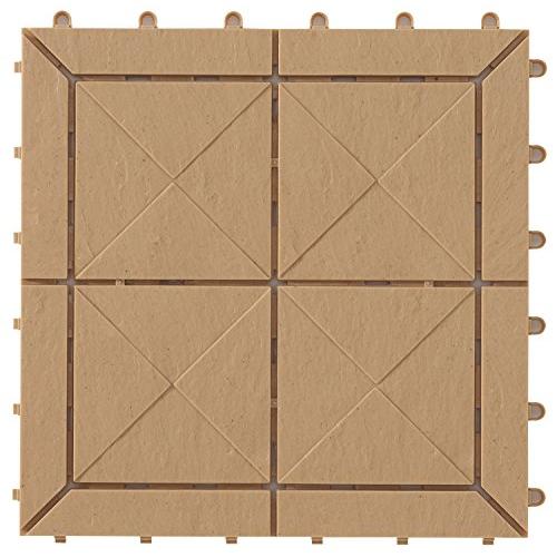 山崎産業 ジョイントタイル 石目ユニット E サンドベージュ 30×30cm 日本製 118366 | 