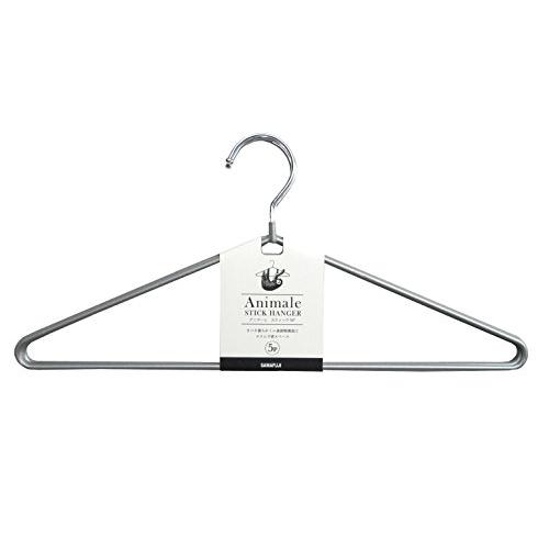 サワフジ アニマーレ すべらない スティックハンガー5本組 シルバー AN-13-5P | 