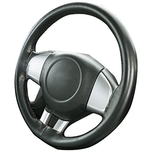 ボンフォーム(BONFORM) ハンドルカバー フィックスレザー 軽/普通車 ステアリングカバー 本革 S:36.5~37.9cm ブラック 6 | 