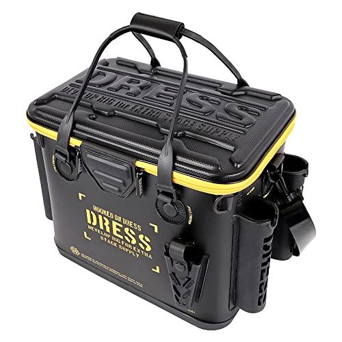 DRESS バッカン ブラック/オレンジ(メッシュポケット付き) 釣り用バケツ・バッカン 約34L ロッドホルダー EVA 多機能 釣り 釣り具 | 