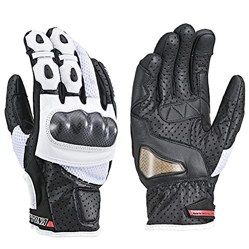 デイトナ(Daytona) バイク グローブ 夏 メッシュ 革(ヤギ革) カーボンプロテクター スマホ対応 スポーツメッシュグローブ HBG-0 | 