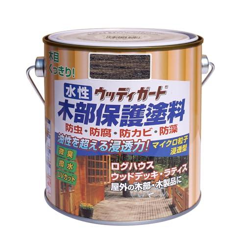 ニッペ(Nippe) 水性ウッディガード0.7L チャコールブラック 水性 屋外 ステイン 日本製 4976124533143 | 