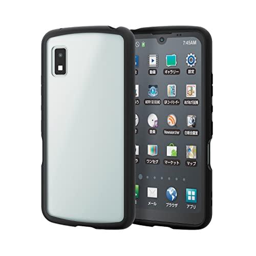 エレコム AQUOS wish (SHG06) ハイブリッドケース TOUGH SLIM LITE フレームカラー シルキークリア ブラック P | 