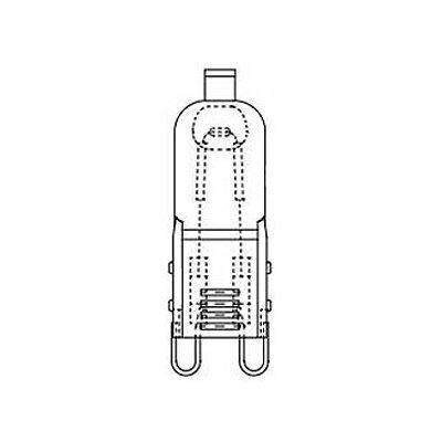 三菱 ミラー無しラインボルトハロゲンランプ 《ハロピン(HALOPIN)》 110V 25W フロストタイプ G9口金 JD110V25W/F/ | 
