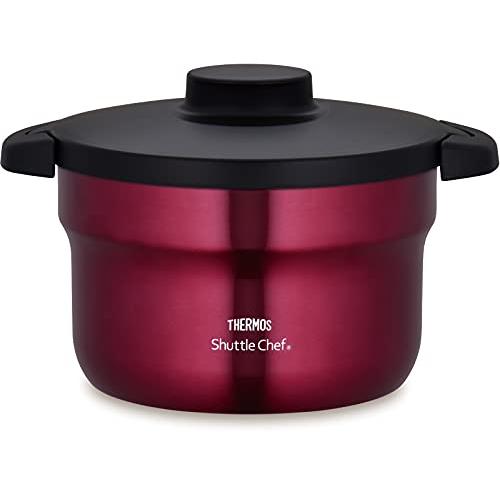 サーモス 真空保温調理器 シャトルシェフ 2.8L (3~5人用) レッド 調理鍋ふっ素コーティング加工 KBJ-3001 R | 