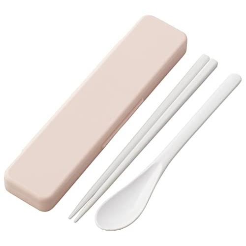 スケーター(Skater) コンビセット 箸 スプーン セット 抗菌 くすみ ピンク 日本製 18cm CCS3SAAG-A | 