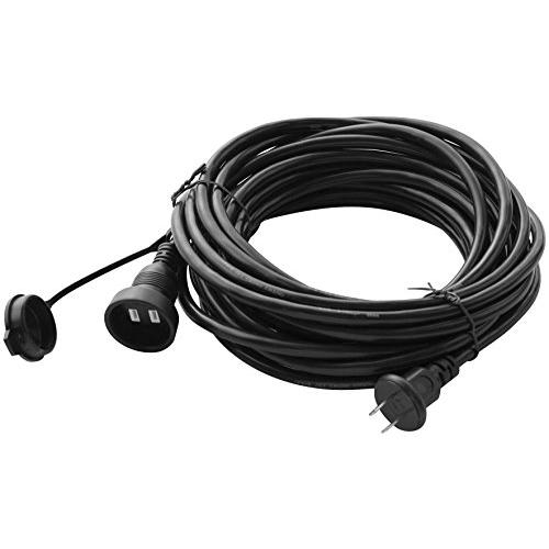 タカショー ライト アクセサリー 屋外用延長ケーブル 1500W 全長:約10m ブラック イルミネーション 屋外 防水 ライトアップ 塩化ビニ | 