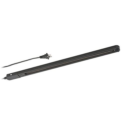 オーム電機 ライティングダクトレール コンセント式 0.5m ブラック ORL-X50AK 06-5012 OHM | 