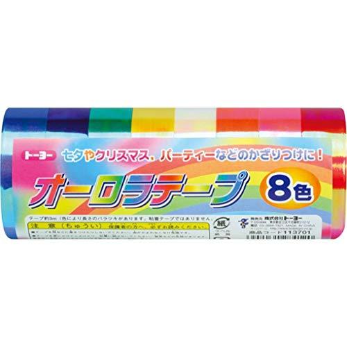 トーヨー オーロラテープ 3m巻 8色 113701 | 