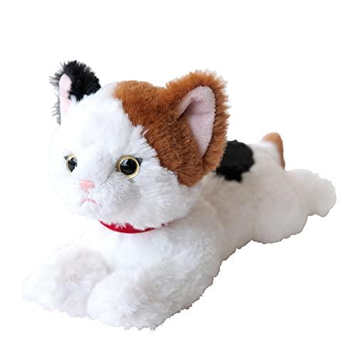 サンレモン ひざ ねこ ミケ SS 11×12×29cm ぬいぐるみ アニマル P-8052