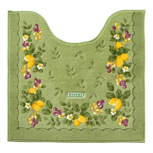オカ(OKA) プロヴァンス シエル トイレマット 約58cm×60cm グリーン (北欧 おしゃれ) | 