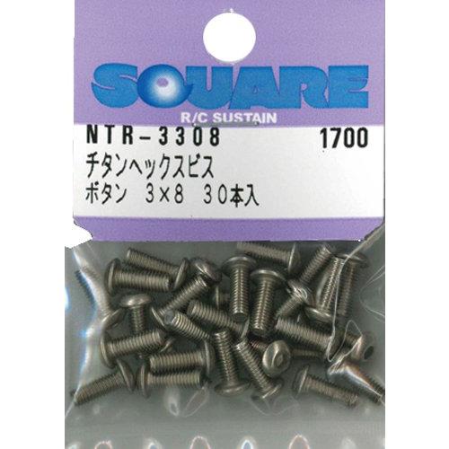 チタンヘックスナベビス (30本入) 3×8 NTR-3308 | 