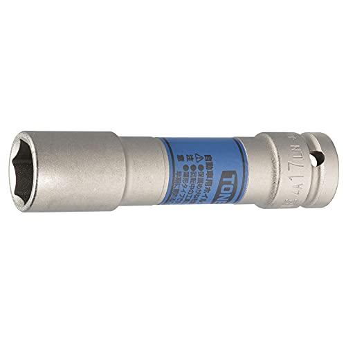 トネ(TONE) インパクト用薄形ロングホイルナットソケット HP4A-17LN 差込角12.7mm(1/2) ブルー 二面幅17mm | 
