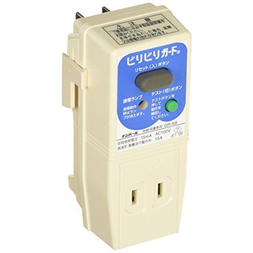 テンパール ビリビリガード GR-XB 15A 15MA 漏電保護タップ ブルー | 