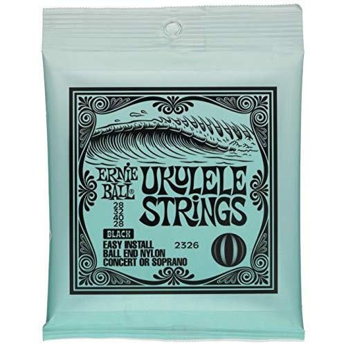 正規品 ERNIE BALL 2326 ウクレレ弦 ナイロン製 UKULELE BALL END NYLON STRINGS BLACK ブラッ | 
