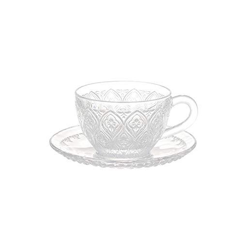 ダルトン(Dulton) 食器 グラスカップ&ソーサー フィオーレ クリア 160ml GLASS CUP & SAUCER ''FIORE'' | 
