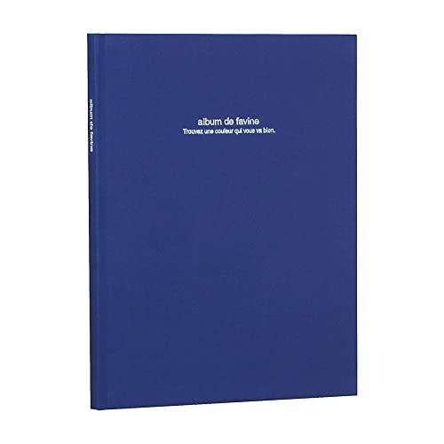 ナカバヤシ ブック式フリーアルバム A4ノビ ダークブルー アH-A4PB-181-DB | 