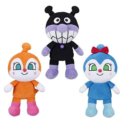 セガトイズ(SEGA TOYS) アンパンマン プリちぃビーンズS Plus 3体 ぬいぐるみ セット バイキンマン ドキンちゃん コキンちゃん | 