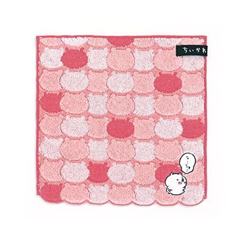 ちいかわ(Chiikawa) おかお タオルハンカチ ピンク パイル スカラ 可愛い 41-1060080 約25×25ｃｍ | 