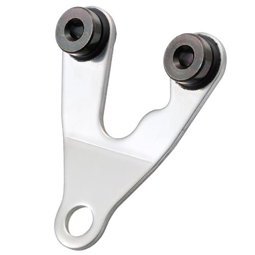 デイトナ(Daytona) バイク用 メーターステー 取付幅45mm 取付M10 防振ラバー ステンレス製 センター/10°曲げ 61197 | 