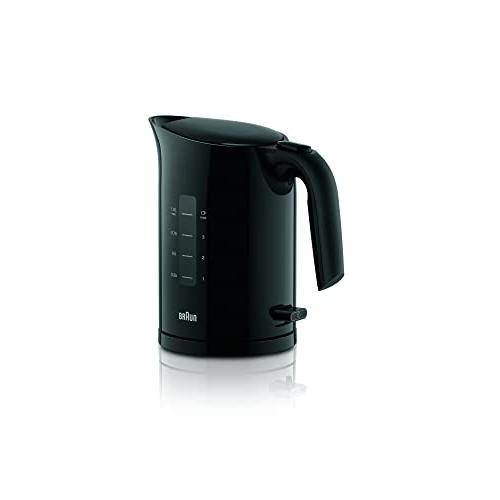 ブラウン ピュアイーズ 電気ケトル 1.0L コンパクト 空焚き防止 自動電源OFF 湯沸かし お手入れ簡単 WK304AJ-WK3000BK | 