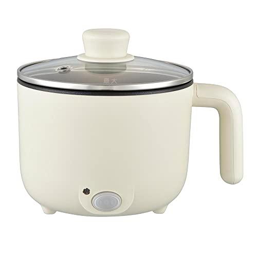 オーム(OHM) 電機 電気鍋 一人用 ラーメン鍋 16cm ひとり鍋 電気片手鍋 グリル鍋 卓上鍋 電気 保温調理鍋 卓上調理器 1.2リット | 