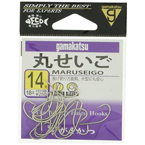 がまかつ(Gamakatsu) 丸セイゴ フック 白 14号 釣り針 | 