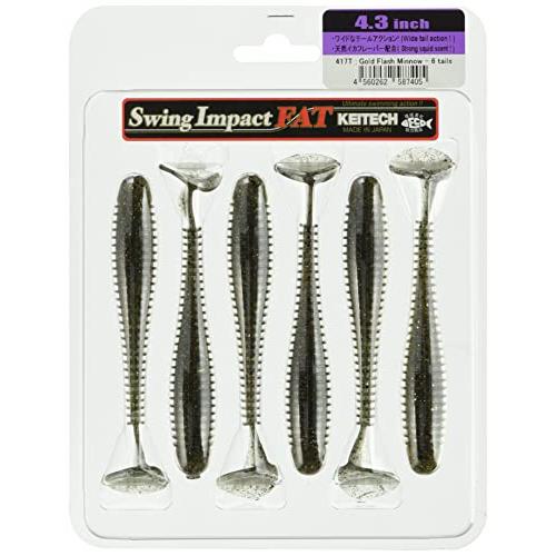 ケイテック(Keitech) スイングインパクト ファット 4.3インチ #417 ゴールドフラッシュミノー | 