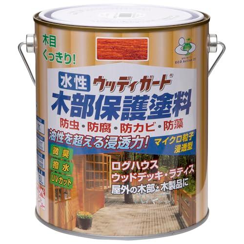 ニッペ(Nippe) 水性ウッディガード1.6L マホガニ 水性 屋外 ステイン 日本製 4976124532450 | 