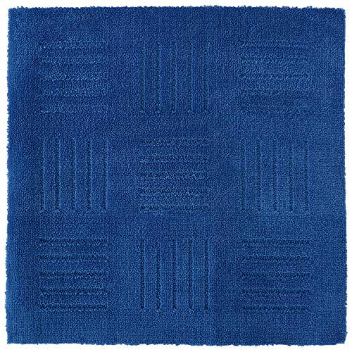 オカ キッチンマット ブルー 約60cm×60cm ピタプラス (ジョイント 吸着 洗える) | 