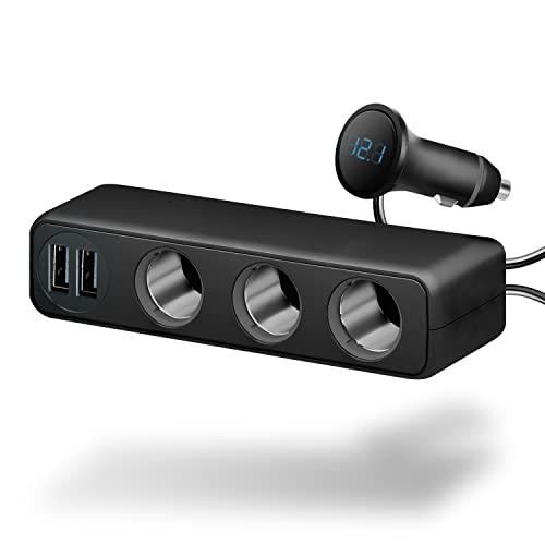 セイワ(SEIWA) 車内用品 増設ソケット 電圧計付き 3連 USBポート搭載 コードタイプ F319 プラグ抜け防止 12V専用 5V/4. | 