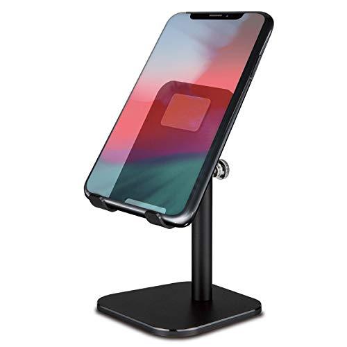 エレコム スマホスタンド アルミ アーム型卓上 角度調整可能 ブラック P-DSCHARMBK | 