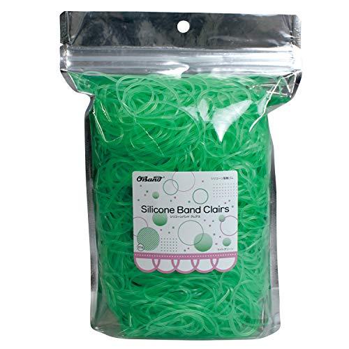 オーバンド 劣化しにくい輪ゴム シリコーンバンドクレアス #16 ライトグリーン 黄緑 300g袋 徳用包装 GGS-300-LG 共和 | 