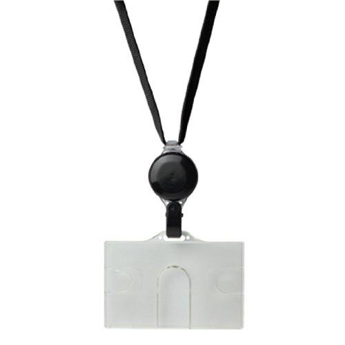 ソニック(Sonic) 名札 リール式吊下げ名札 ハードタイプ 黒 NF-948-D | 