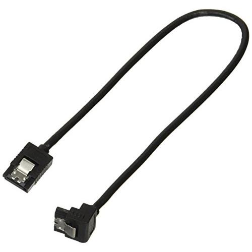 アイネックス ラッチ付 シリアルATAラウンドケーブル 片下L型コネクタ SATR-3103LBK | 