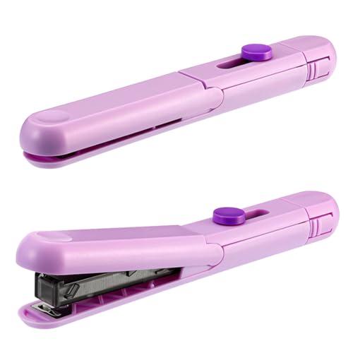 マックス スティックホッチキス モティック 10枚とじ バイオレット HD-10SK/V | 