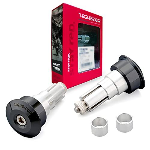 デイトナ(Daytona) バーエンドミラー アダプター バイク 汎用タイプ ハンドル内径12-22mm対応 左右セット HIGHSIDER(ハ | 