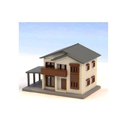 ロクハン Zゲージ S042-2 二階建住宅A 白 | 