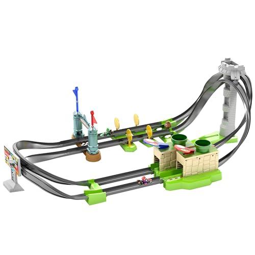 ホットウィール マリオカート サーキット ライト トラックセット マリオカー1台付 乗り物おもちゃ プレイセット 5才~ GHK15 | 