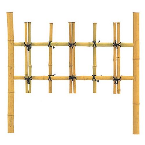 タカショー エコランド 天然竹 四ツ目ワンタッチ垣フェンス ミニ 幅60cm×高さ55cm×厚さ6cm | 