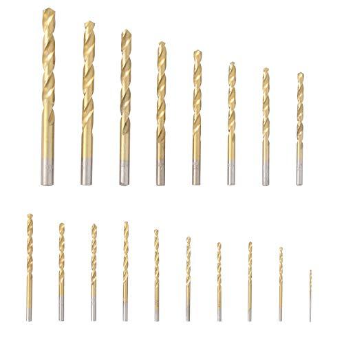 高儀(Takagi) EARTH MAN チタンコーティング鉄工用ドリル 丸軸 19本組 | 