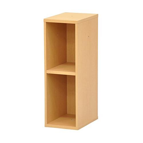 エイ・アイ・エス(AIS) カラーボックス2段 幅20cm 高さ60cm ニュープレージ ナチュラル NPG-6020 NA | 