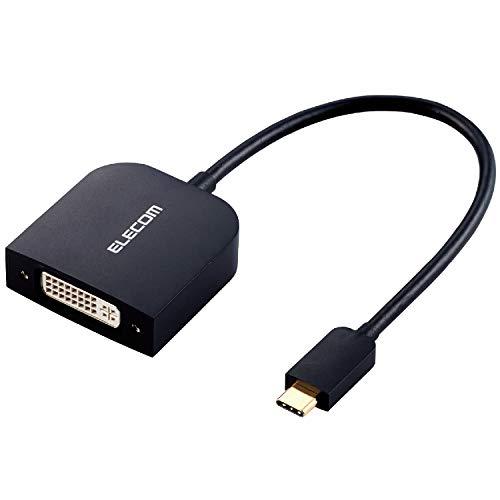 エレコム TypeC映像変換アダプタ TypeC&DVI (DVI-D 24pin) iPhone15対応 ディスプレイ・テレビ・プロジェクター | 