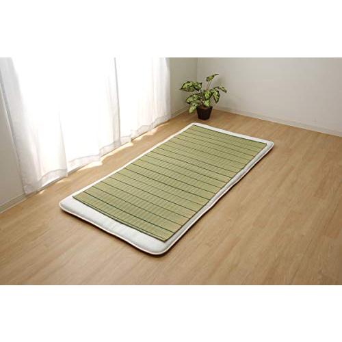 イケヒコ・コーポレーション い草 シーツ 敷パッド 葉月 シングル 約88×180cm グリーン 日本製 #7418959 | 