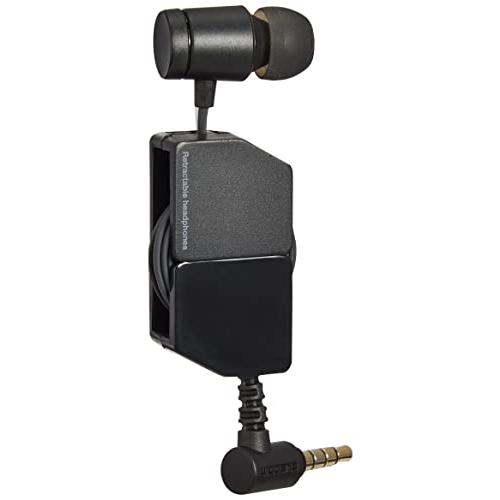 エレコム スマートフォン用ヘッドホン カナル型 3.5φ モノラル φ9.2mmドライバー Fast Music 巻取 マイク有 FR10MM | 